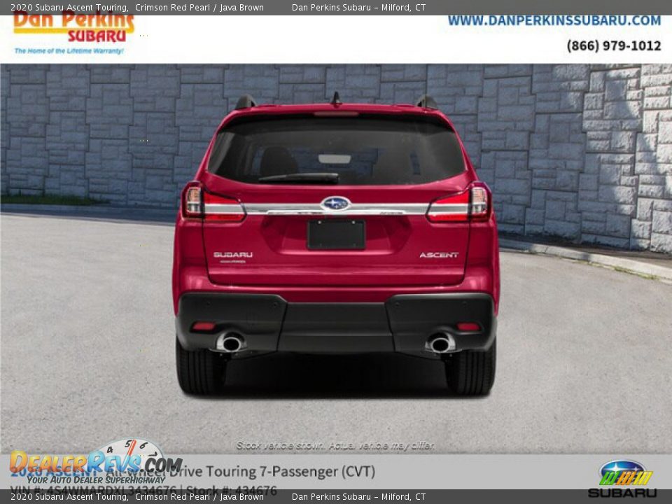 2020 Subaru Ascent Touring Crimson Red Pearl / Java Brown Photo #8