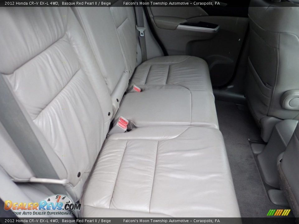 2012 Honda CR-V EX-L 4WD Basque Red Pearl II / Beige Photo #14