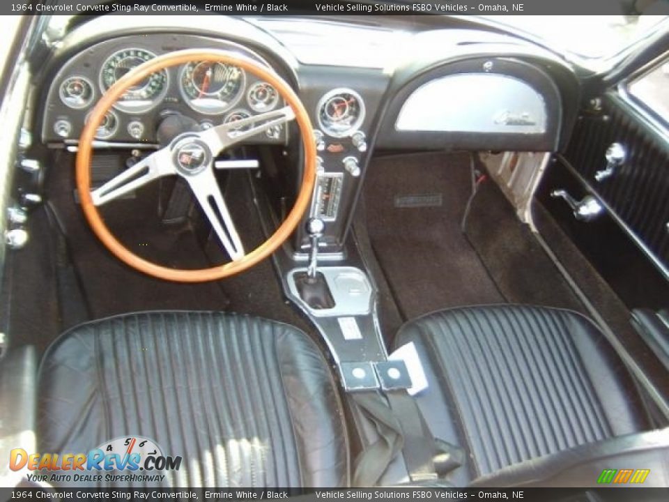1964 Chevrolet Corvette Sting Ray Convertible Ermine White / Black Photo #21