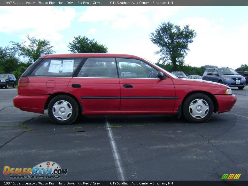 1997 Subaru Legacy L Wagon Right Hand Drive Rio Red / Grey Photo #8