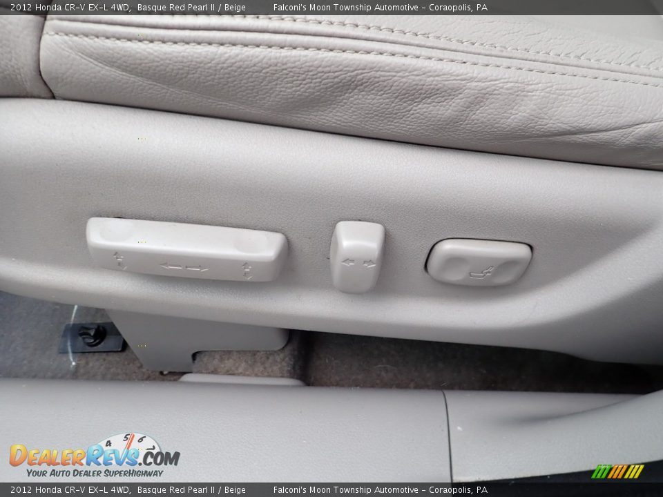 2012 Honda CR-V EX-L 4WD Basque Red Pearl II / Beige Photo #19