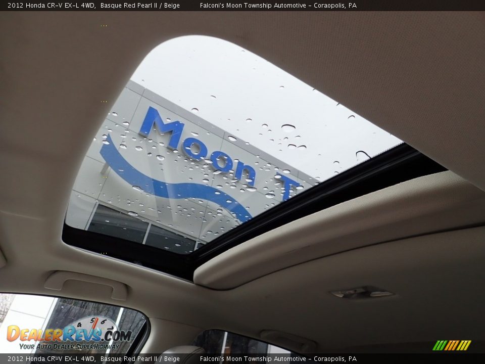 2012 Honda CR-V EX-L 4WD Basque Red Pearl II / Beige Photo #20