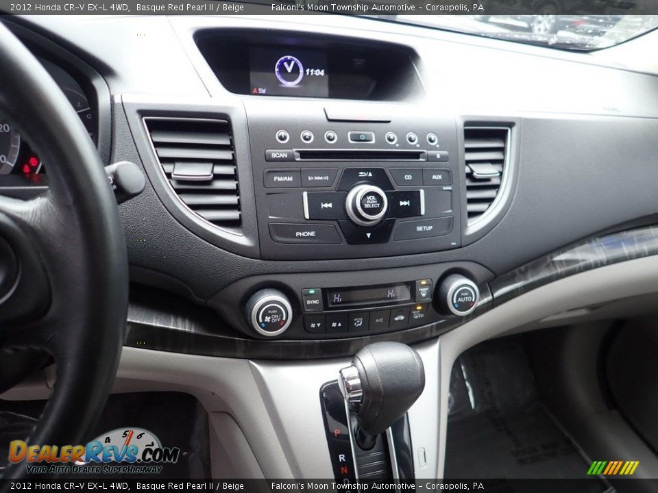 2012 Honda CR-V EX-L 4WD Basque Red Pearl II / Beige Photo #22