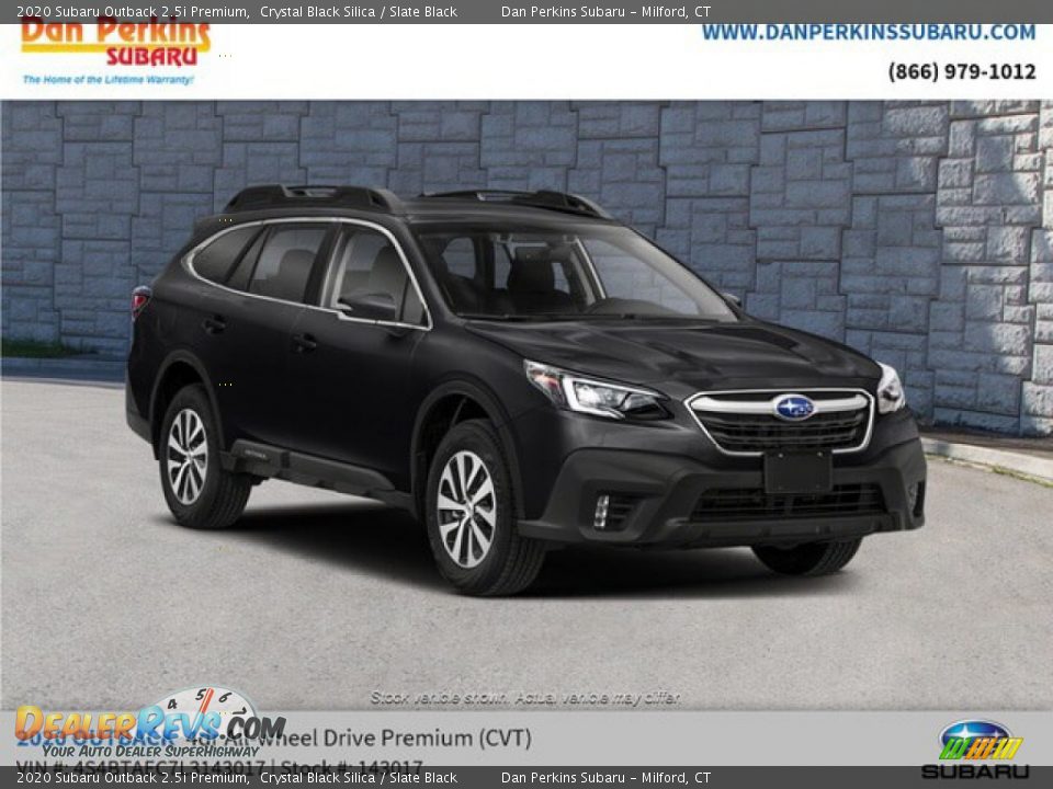 2020 Subaru Outback 2.5i Premium Crystal Black Silica / Slate Black Photo #4