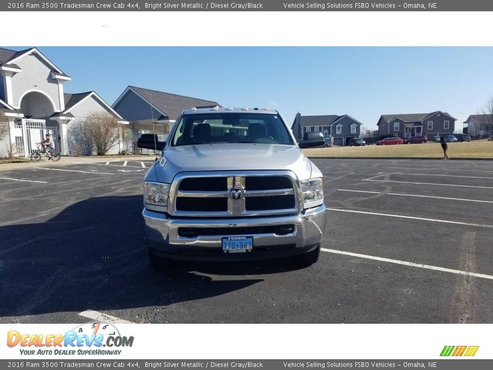 2016 Ram 3500 Tradesman Crew Cab 4x4 Bright Silver Metallic / Diesel Gray/Black Photo #5