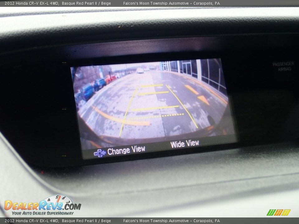2012 Honda CR-V EX-L 4WD Basque Red Pearl II / Beige Photo #25
