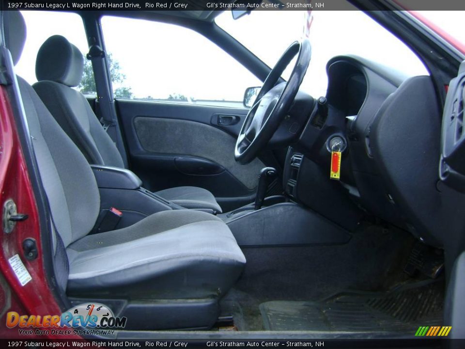 1997 Subaru Legacy L Wagon Right Hand Drive Rio Red / Grey Photo #10