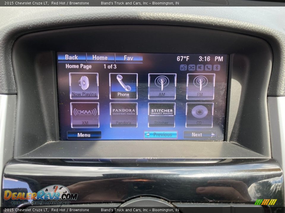 2015 Chevrolet Cruze LT Red Hot / Brownstone Photo #25
