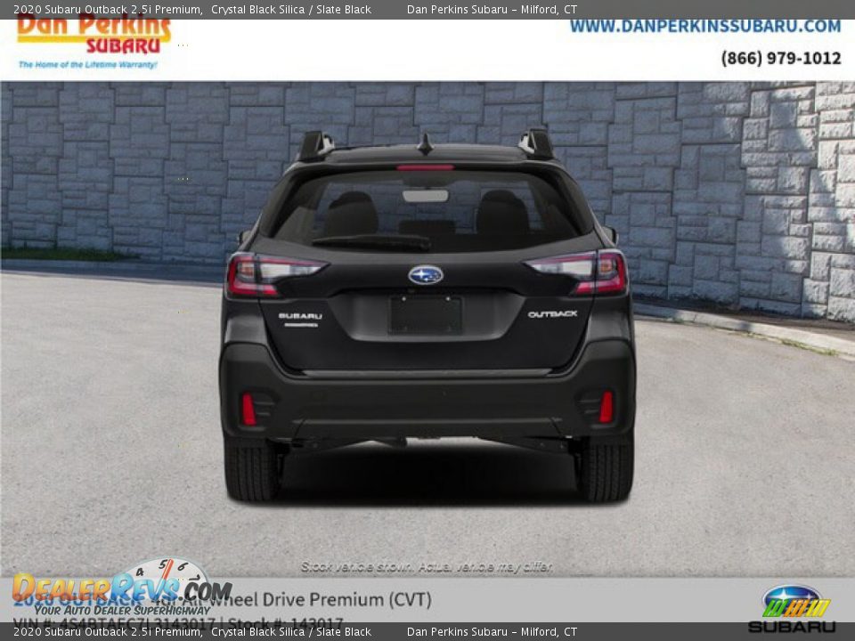 2020 Subaru Outback 2.5i Premium Crystal Black Silica / Slate Black Photo #8