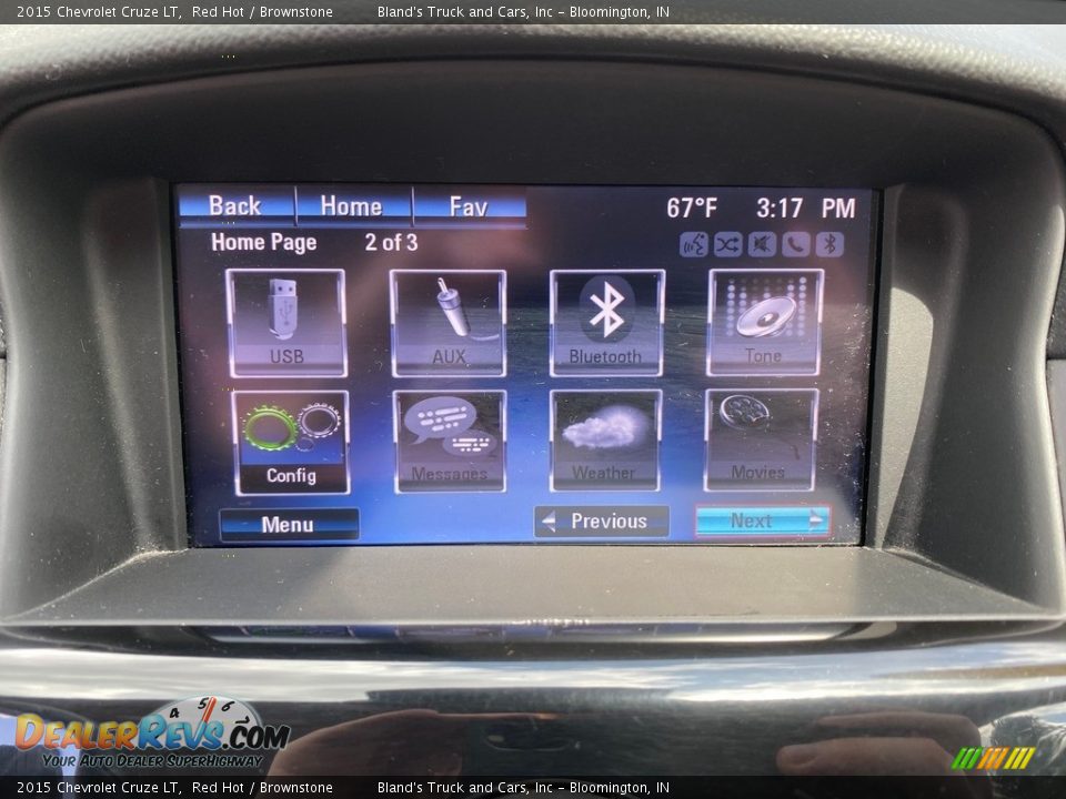 2015 Chevrolet Cruze LT Red Hot / Brownstone Photo #26