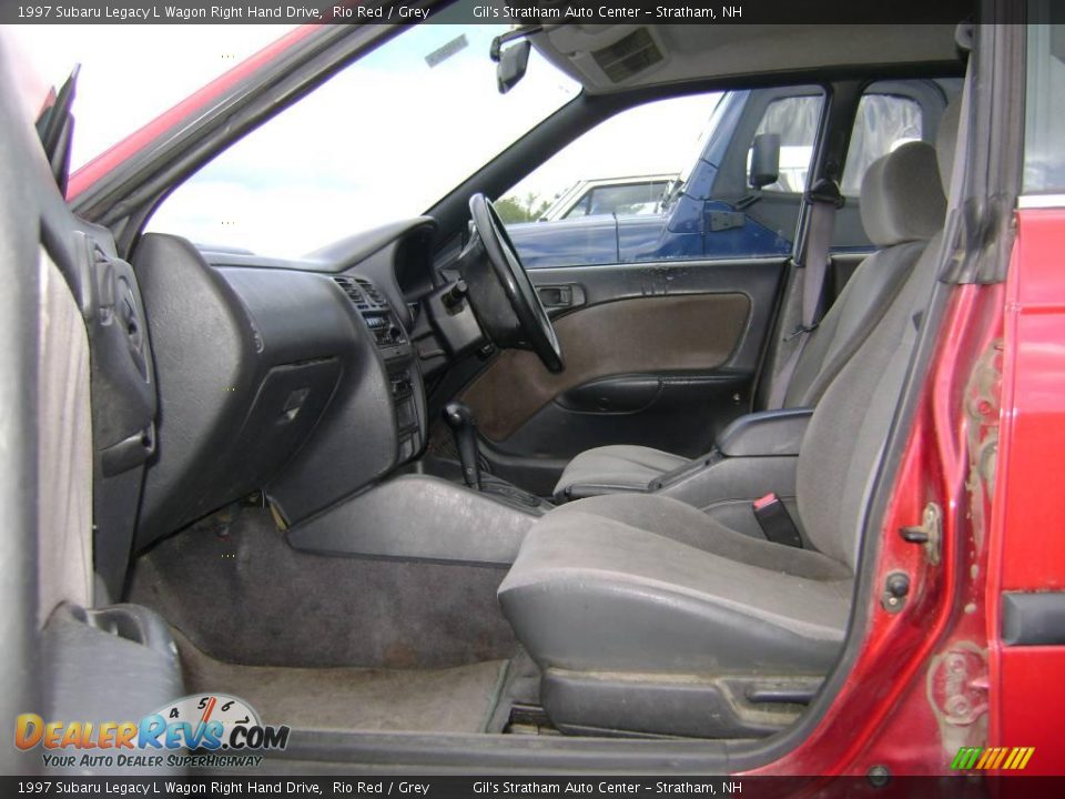 1997 Subaru Legacy L Wagon Right Hand Drive Rio Red / Grey Photo #11