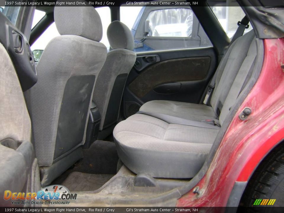 1997 Subaru Legacy L Wagon Right Hand Drive Rio Red / Grey Photo #12