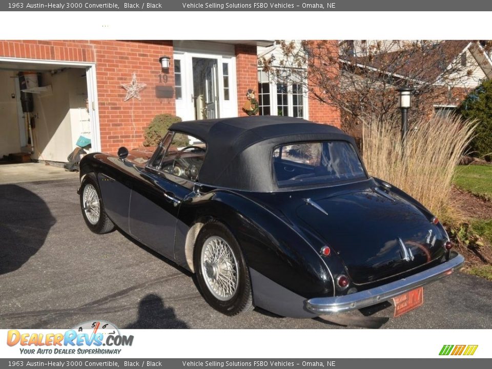 1963 Austin-Healy 3000 Convertible Black / Black Photo #3