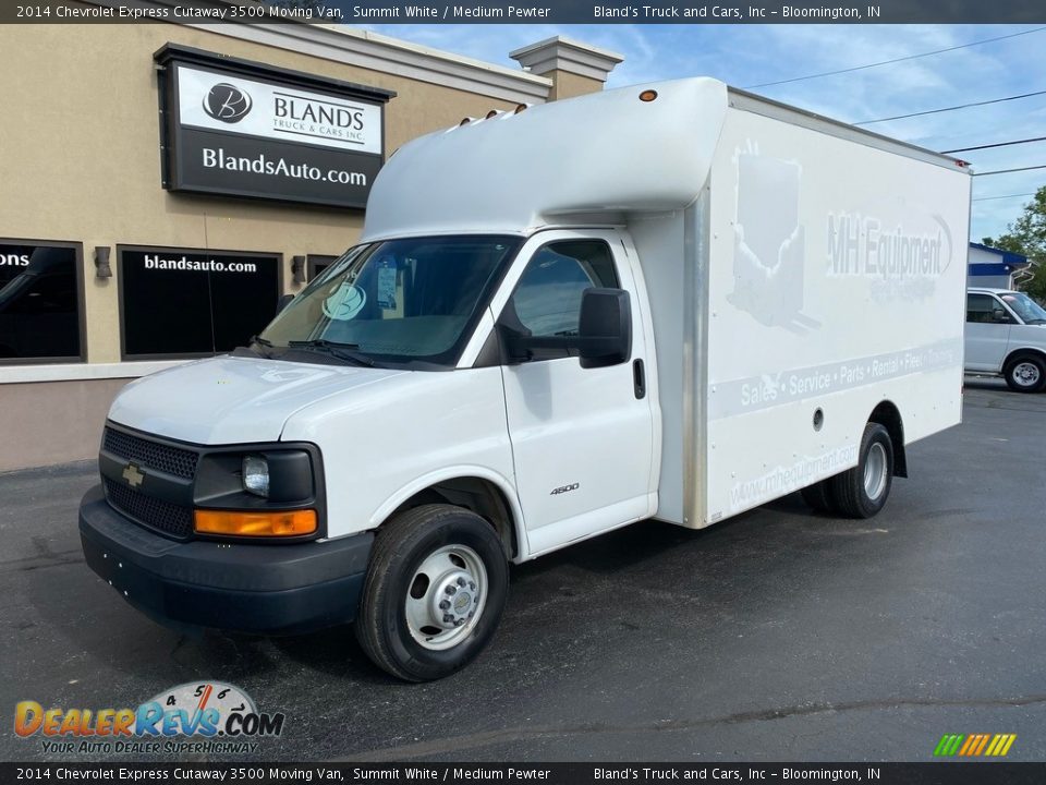 2014 Chevrolet Express Cutaway 3500 Moving Van Summit White / Medium Pewter Photo #2