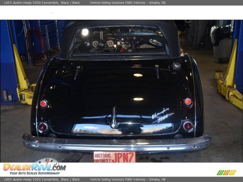 1963 Austin-Healy 3000 Convertible Black / Black Photo #4