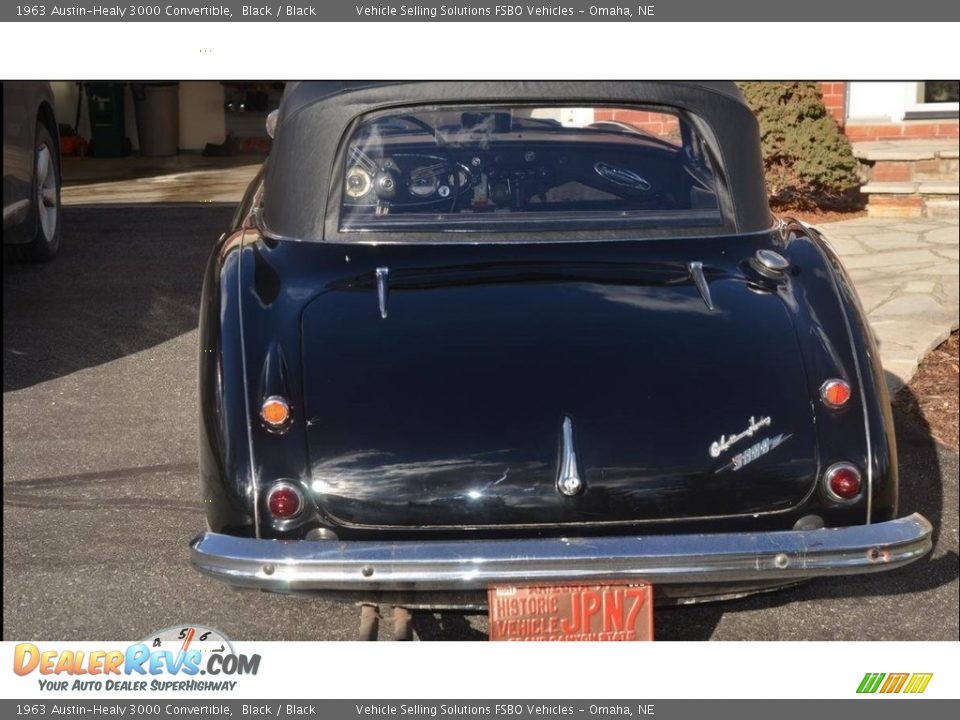 1963 Austin-Healy 3000 Convertible Black / Black Photo #5