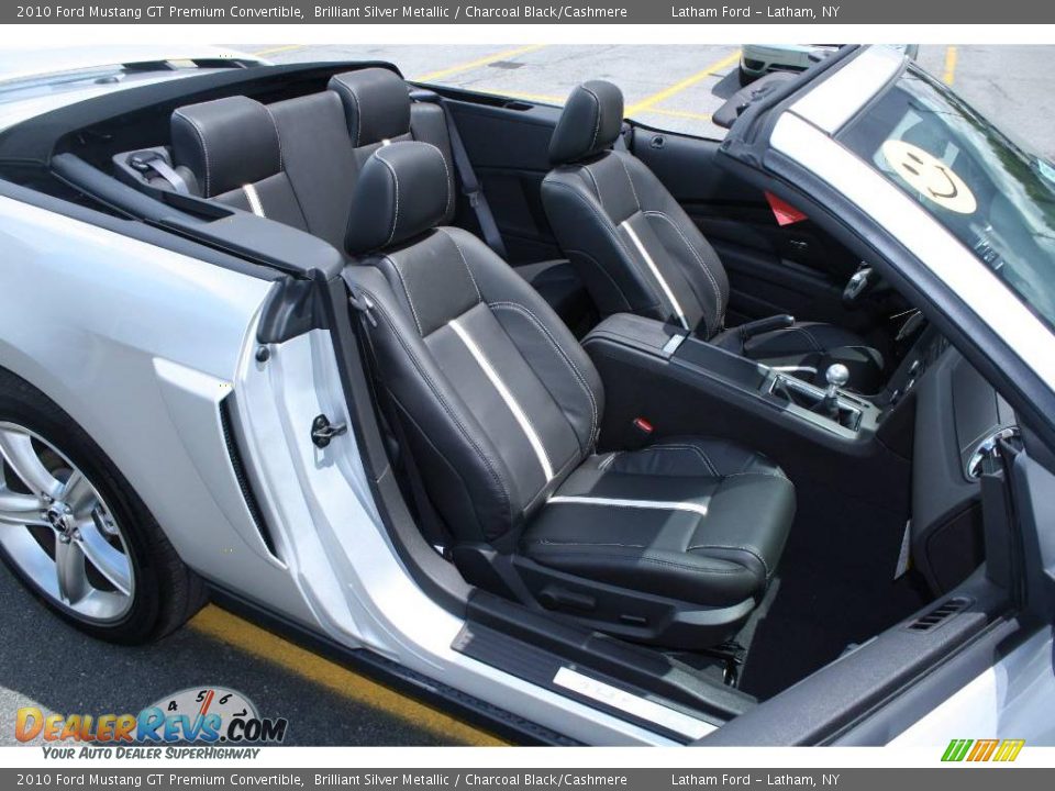 2010 Ford Mustang GT Premium Convertible Brilliant Silver Metallic / Charcoal Black/Cashmere Photo #8