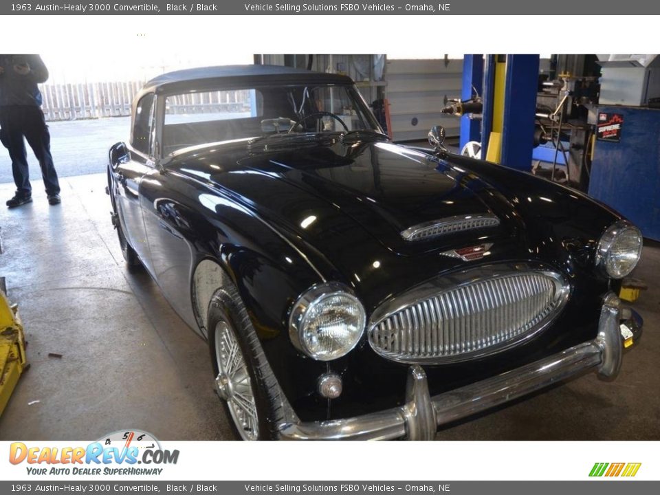 1963 Austin-Healy 3000 Convertible Black / Black Photo #7