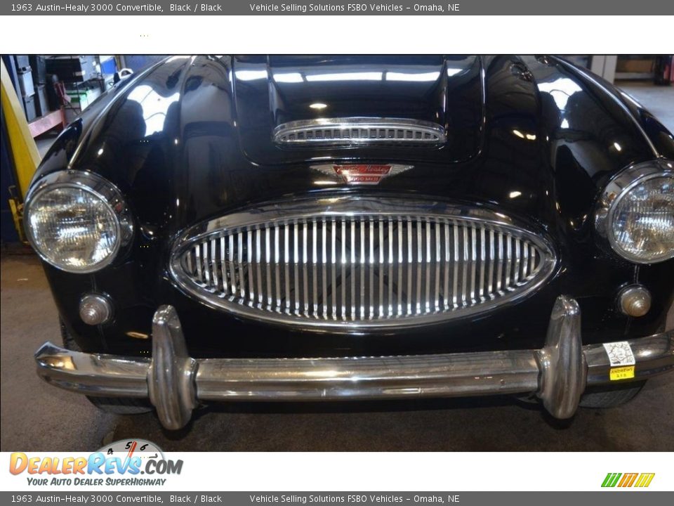 1963 Austin-Healy 3000 Convertible Black / Black Photo #8