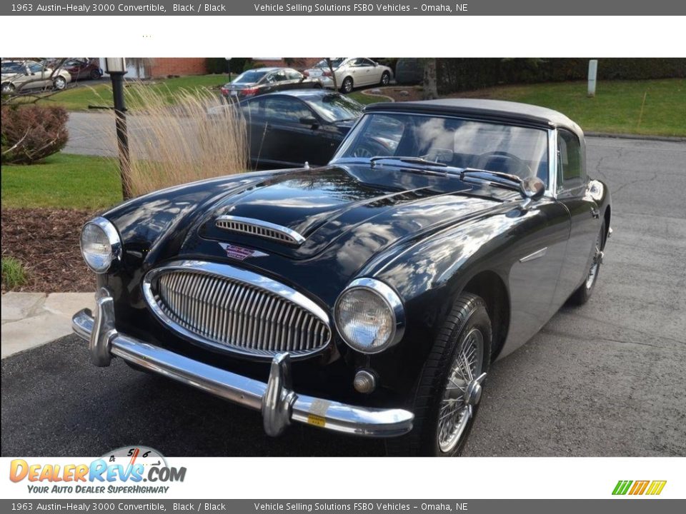 1963 Austin-Healy 3000 Convertible Black / Black Photo #9