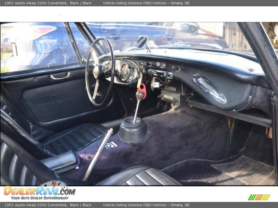 Black Interior - 1963 Austin-Healy 3000 Convertible Photo #12