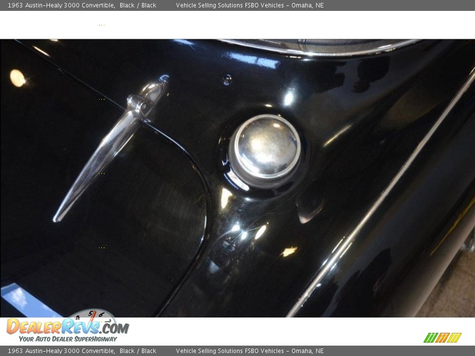1963 Austin-Healy 3000 Convertible Black / Black Photo #15