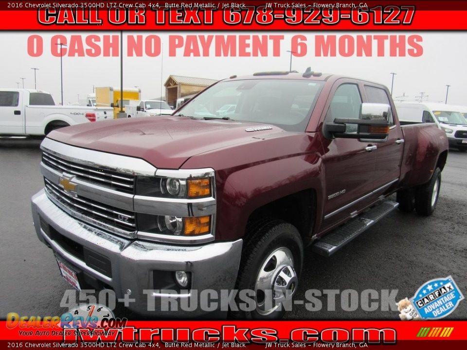 2016 Chevrolet Silverado 3500HD LTZ Crew Cab 4x4 Butte Red Metallic / Jet Black Photo #1