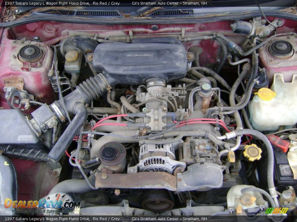 1997 Subaru Legacy L Wagon Right Hand Drive Rio Red / Grey Photo #17