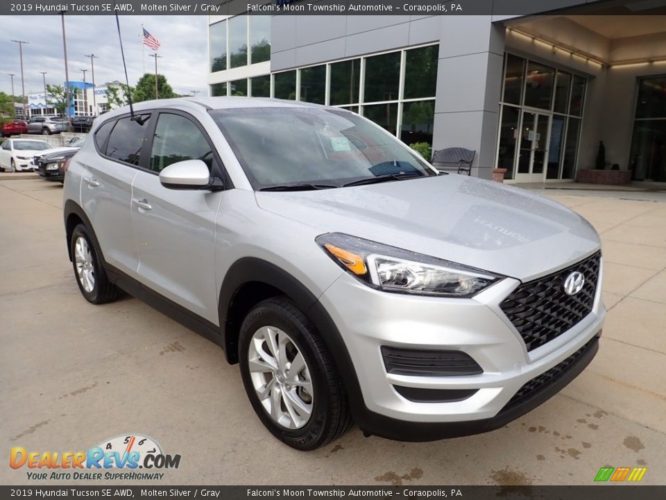 2019 Hyundai Tucson SE AWD Molten Silver / Gray Photo #9