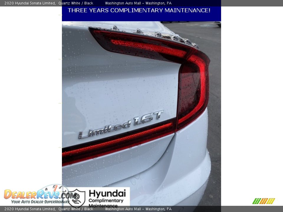 2020 Hyundai Sonata Limited Quartz White / Black Photo #22