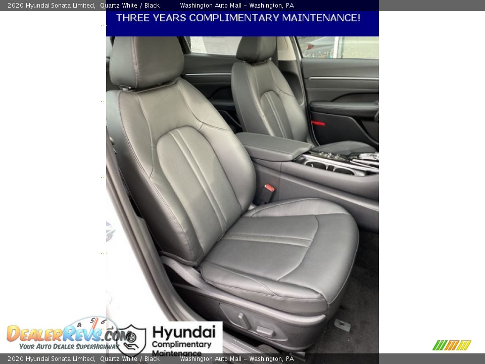 2020 Hyundai Sonata Limited Quartz White / Black Photo #24
