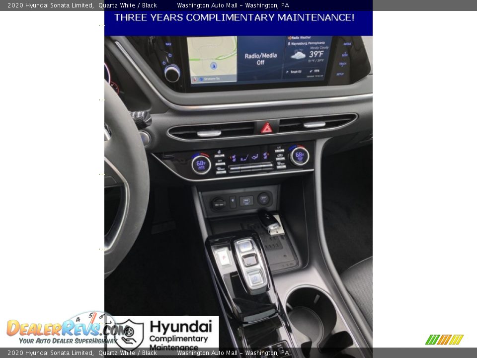 2020 Hyundai Sonata Limited Quartz White / Black Photo #29