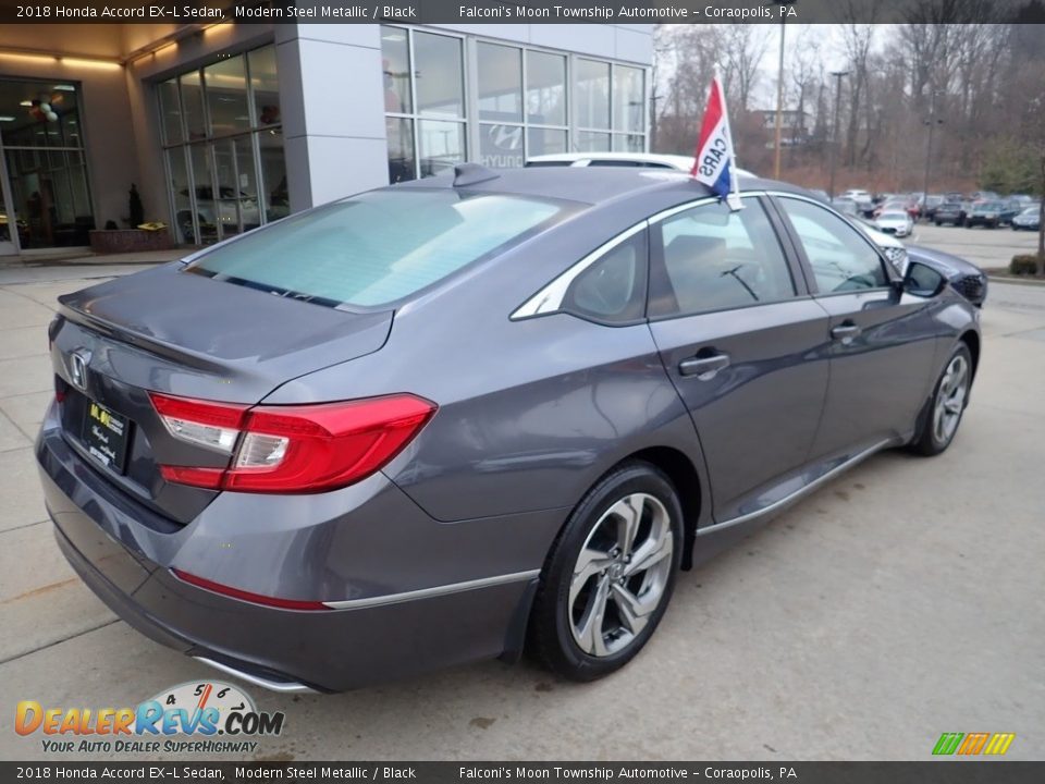 2018 Honda Accord EX-L Sedan Modern Steel Metallic / Black Photo #2