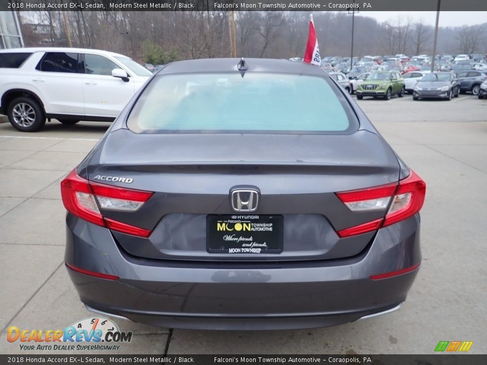 2018 Honda Accord EX-L Sedan Modern Steel Metallic / Black Photo #3