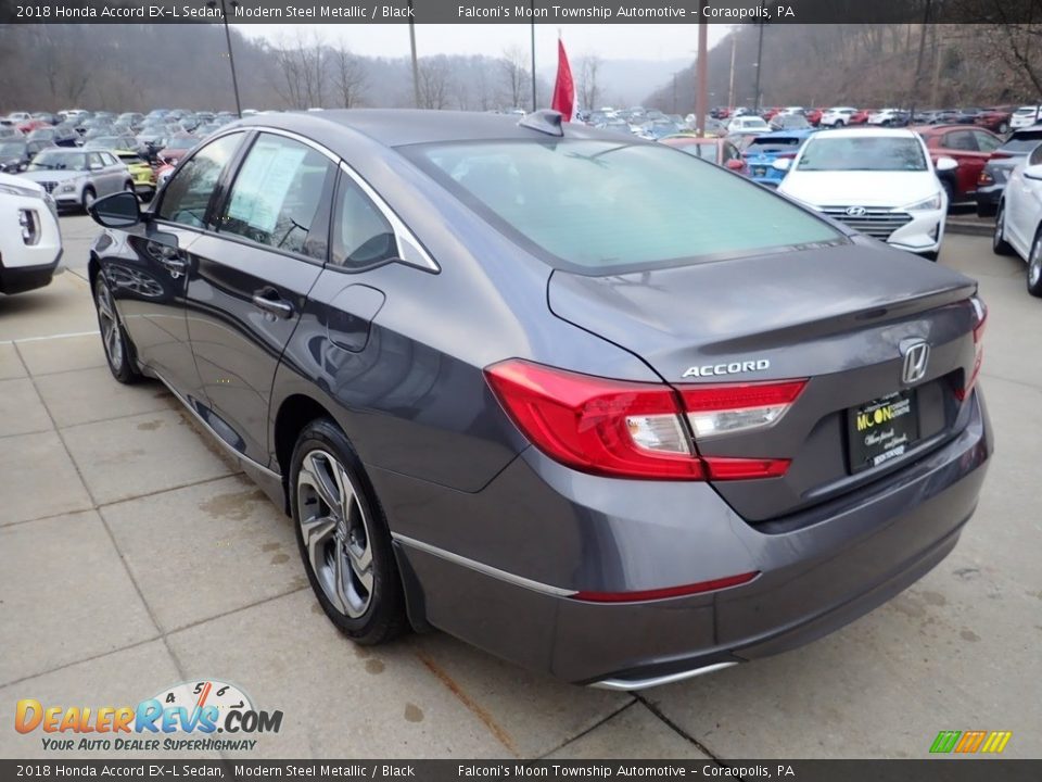 2018 Honda Accord EX-L Sedan Modern Steel Metallic / Black Photo #5