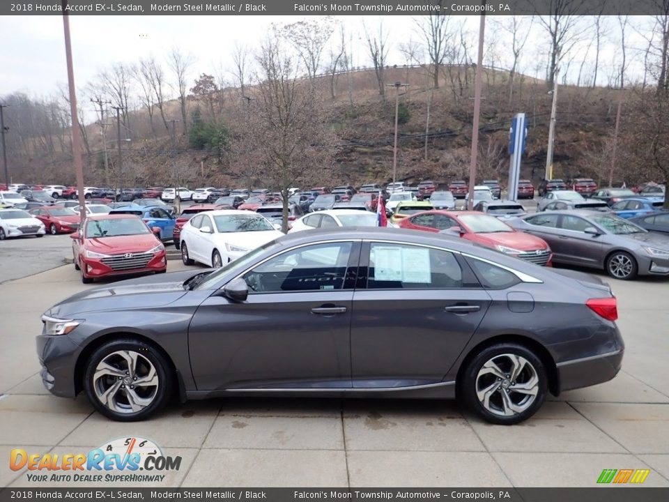 2018 Honda Accord EX-L Sedan Modern Steel Metallic / Black Photo #6