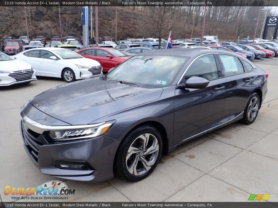 2018 Honda Accord EX-L Sedan Modern Steel Metallic / Black Photo #7