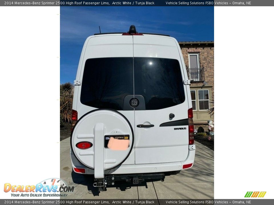 2014 Mercedes-Benz Sprinter 2500 High Roof Passenger Limo Arctic White / Tunja Black Photo #8