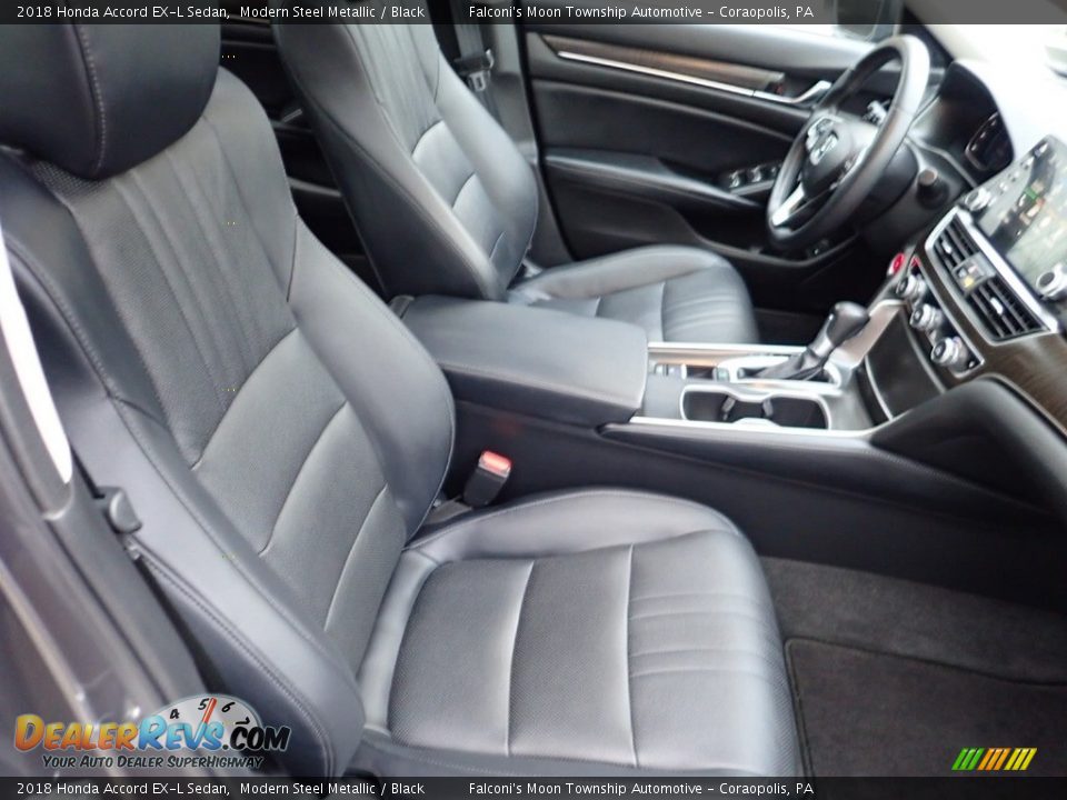 2018 Honda Accord EX-L Sedan Modern Steel Metallic / Black Photo #11