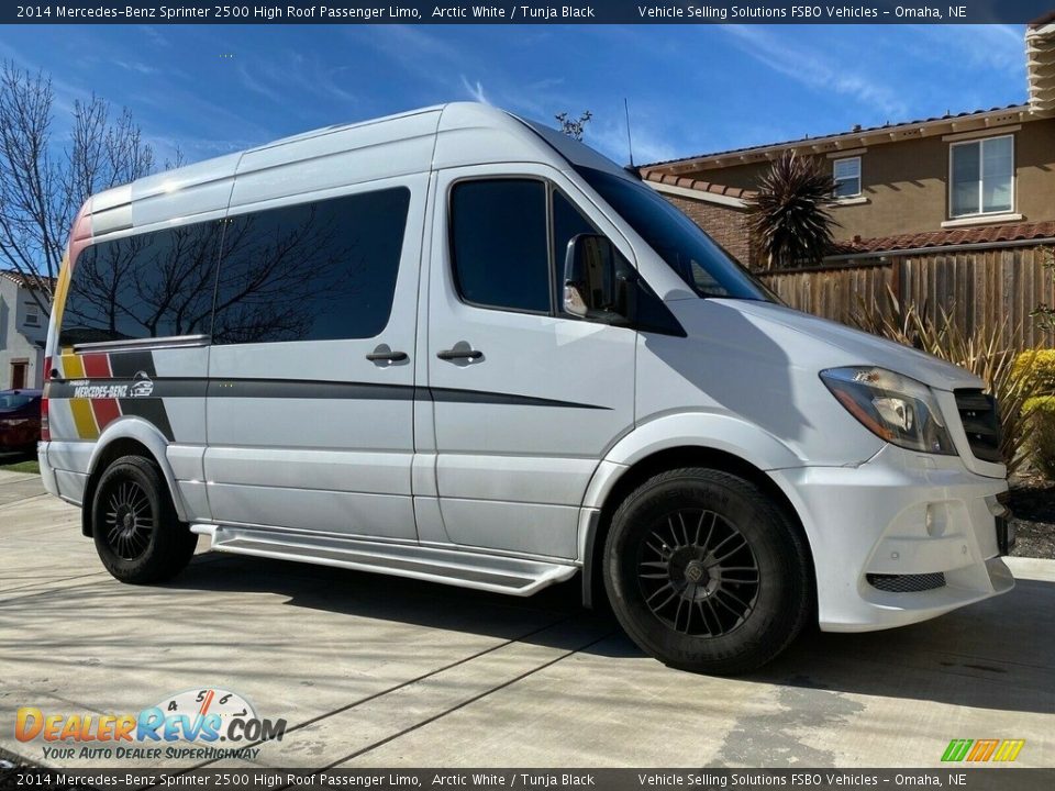 2014 Mercedes-Benz Sprinter 2500 High Roof Passenger Limo Arctic White / Tunja Black Photo #12