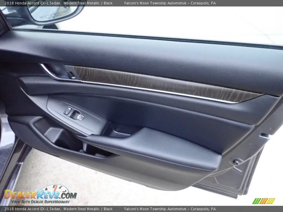 2018 Honda Accord EX-L Sedan Modern Steel Metallic / Black Photo #14