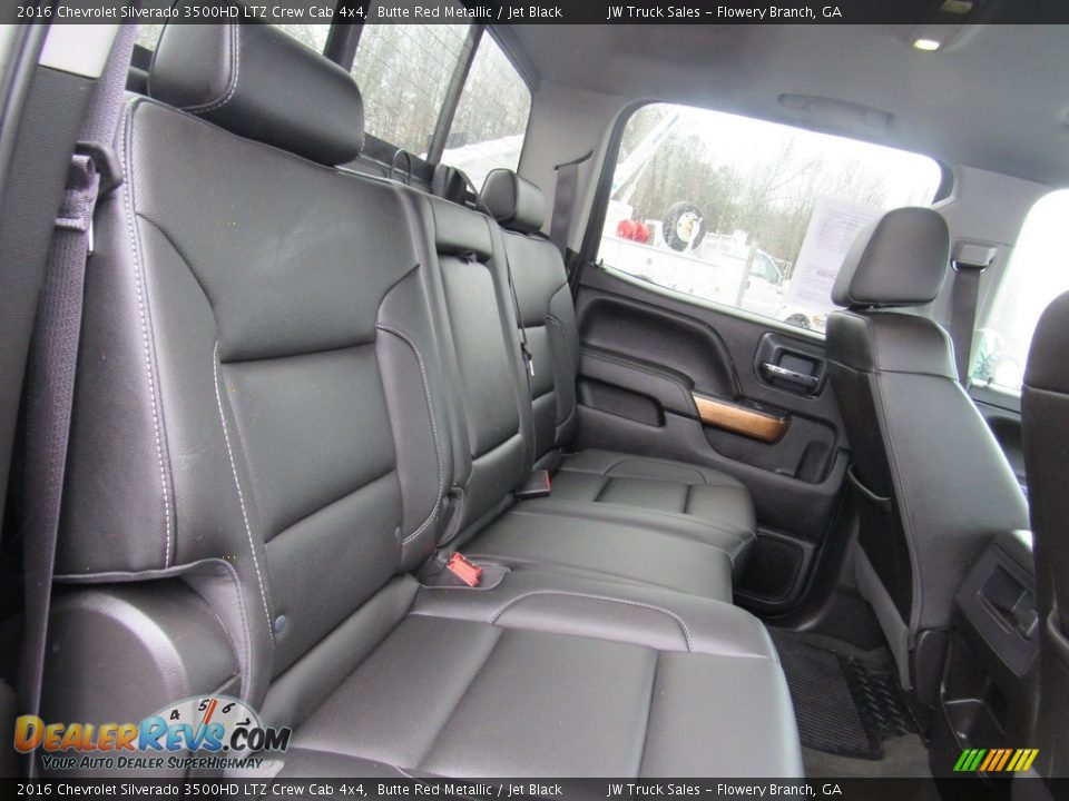 Rear Seat of 2016 Chevrolet Silverado 3500HD LTZ Crew Cab 4x4 Photo #34