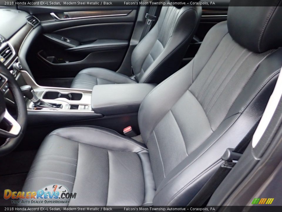 2018 Honda Accord EX-L Sedan Modern Steel Metallic / Black Photo #16