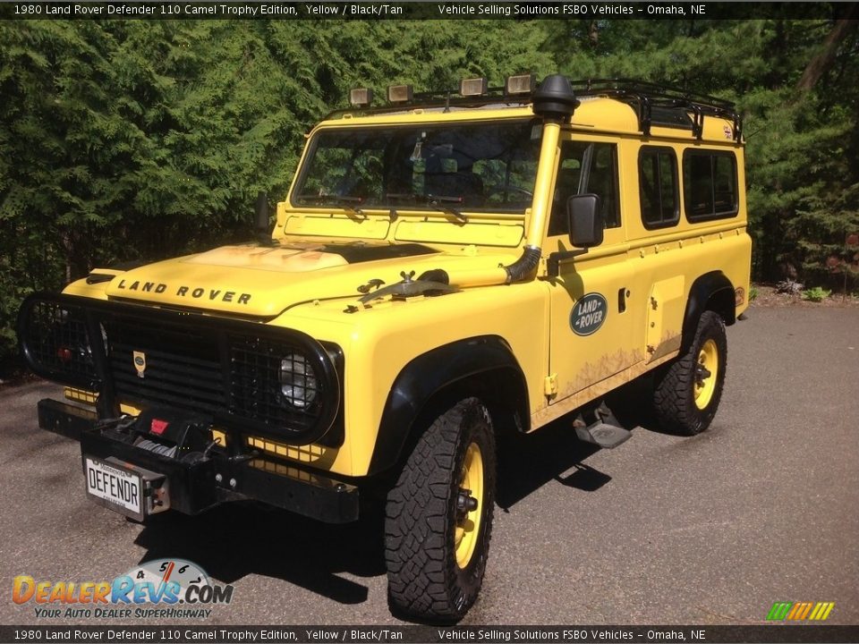 1980 Land Rover Defender 110 Camel Trophy Edition Yellow / Black/Tan Photo #7