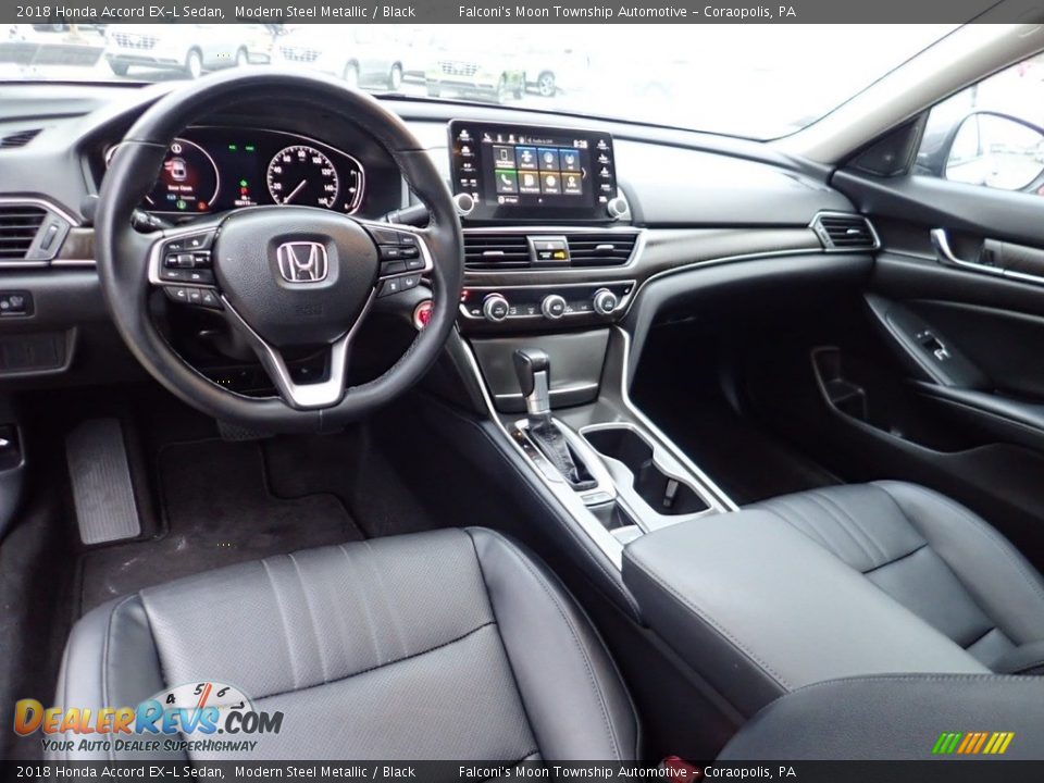 2018 Honda Accord EX-L Sedan Modern Steel Metallic / Black Photo #18