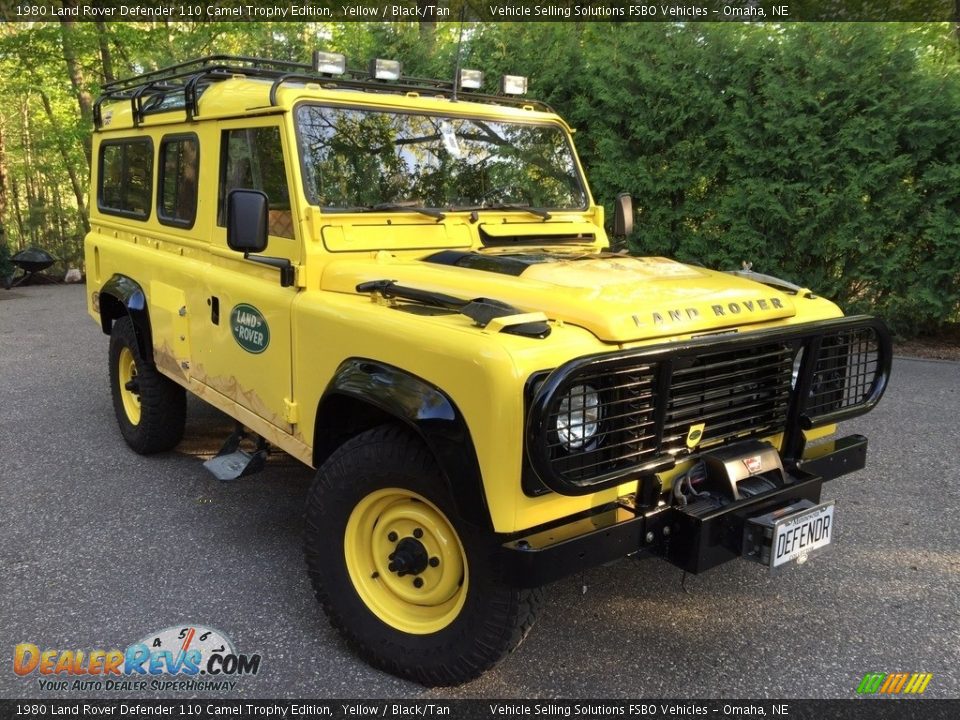1980 Land Rover Defender 110 Camel Trophy Edition Yellow / Black/Tan Photo #8