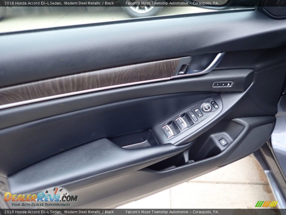 2018 Honda Accord EX-L Sedan Modern Steel Metallic / Black Photo #19