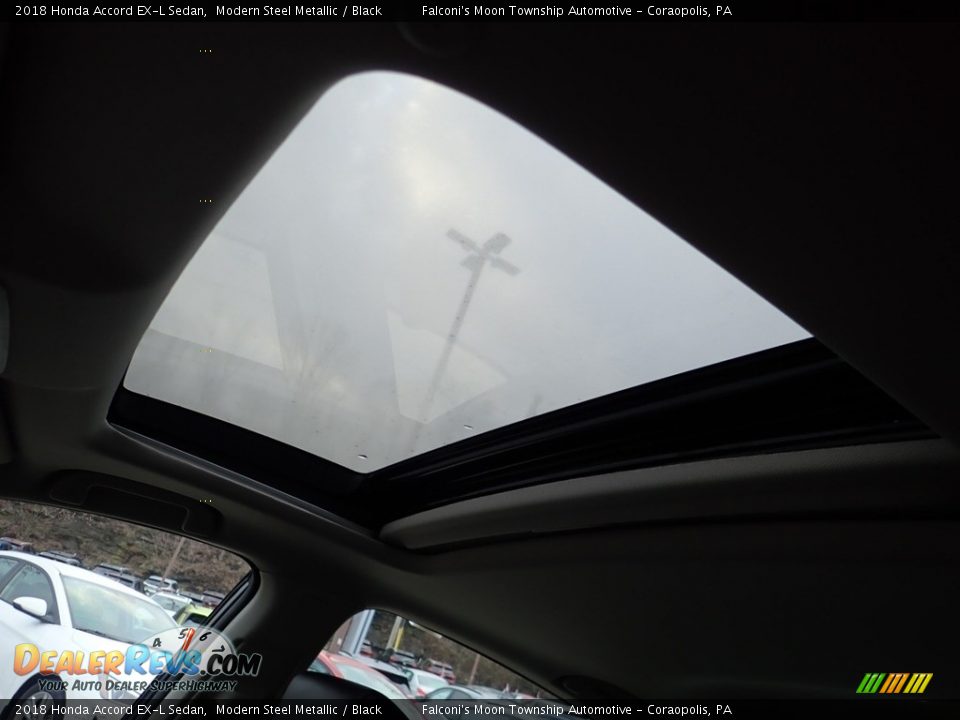 2018 Honda Accord EX-L Sedan Modern Steel Metallic / Black Photo #21