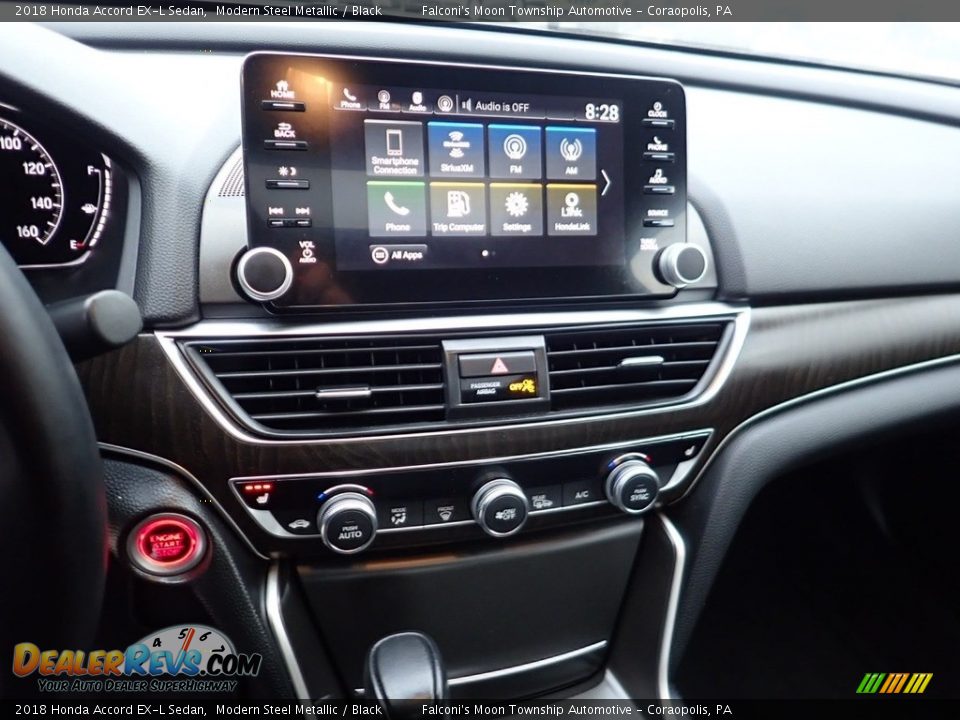 2018 Honda Accord EX-L Sedan Modern Steel Metallic / Black Photo #22