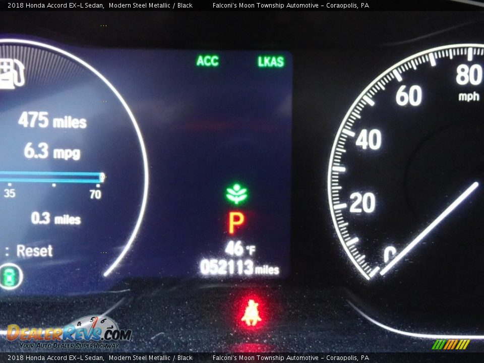 2018 Honda Accord EX-L Sedan Modern Steel Metallic / Black Photo #24